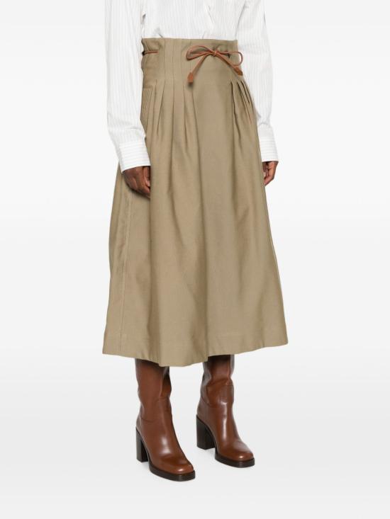 26FW 막스마라 롱 스커트 21106051600 002 KAKI - MAX MARA