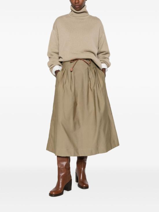 26FW 막스마라 롱 스커트 21106051600 002 KAKI - MAX MARA