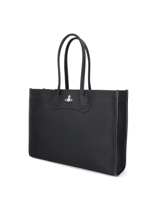 26FW 비비안웨스트우드 토트백 4D01000JU W001Y N401 Black - VIVIENNE WESTWOOD