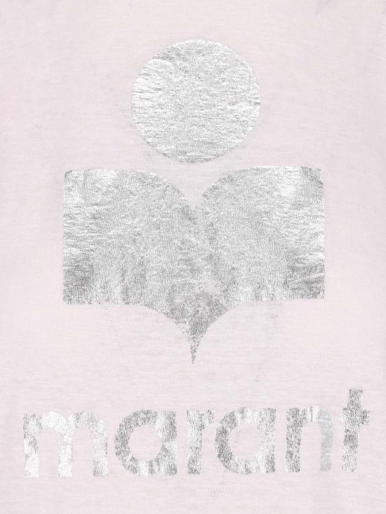 26FW 이자벨마랑에뚜왈 즈웰 로고 티셔츠 TS0001FB A1N10E LKSI PINK - ISABEL MARANT ETOILE