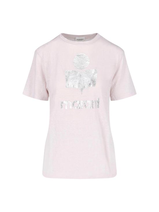 26FW 이자벨마랑에뚜왈 즈웰 로고 티셔츠 TS0001FB A1N10E LKSI PINK