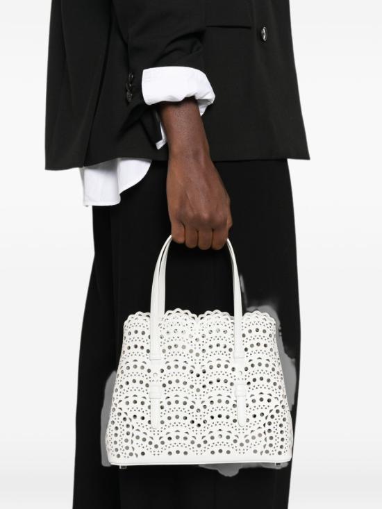 26FW 알라이아 토트백 AA1S06725I251 020 WHITE - ALAIA