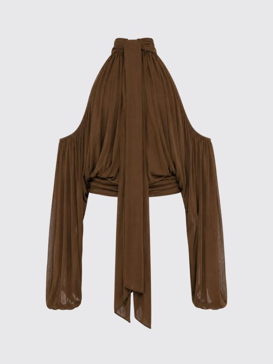 26SS 쥬세페 디 모라비토 블라우스 06PSTO38816301 30 Brown - GIUSEPPE DI MORABITO