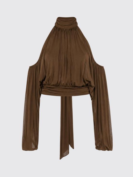 26SS 쥬세페 디 모라비토 블라우스 06PSTO38816301 30 Brown - GIUSEPPE DI MORABITO