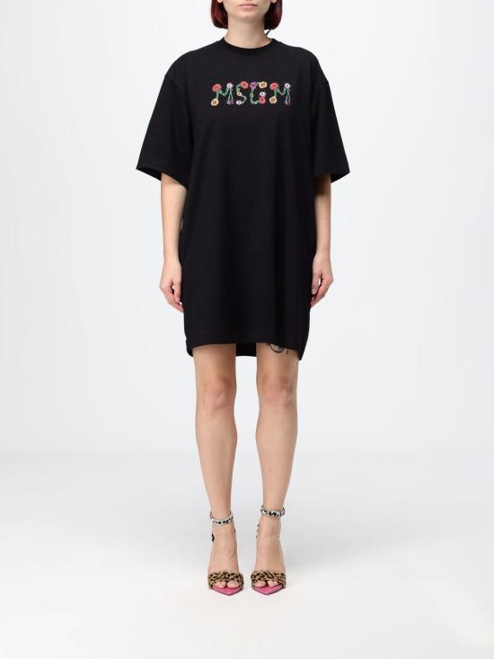 26SS 엠에스지엠 미디 원피스 4041MDA82N267002 99 Black