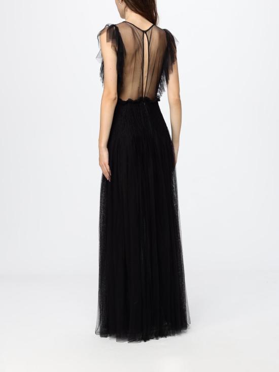 26SS 엘리자베타프랜치 롱 원피스 AR80J62E2 110 Black - ELISABETTA FRANCHI