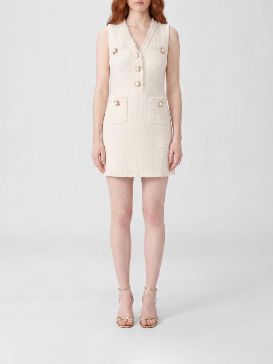 26FW 셀프 포트레이트 미디 원피스 PF26005SC Cream