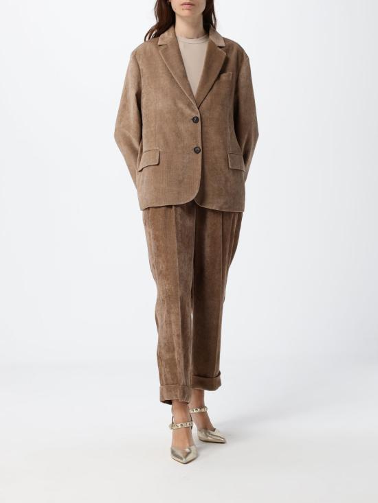 26FW 브루넬로 쿠치넬리 스트레이트 팬츠 MP547P9274 C3368 Hazel - BRUNELLO CUCINELLI