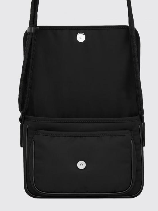 26SS 생로랑 니키 에코닐 스몰 메신저 백 776611FACKH 1000 Black - SAINT LAURENT