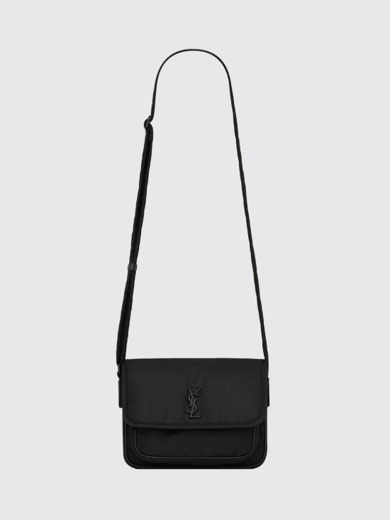 26SS 생로랑 니키 에코닐 스몰 메신저 백 776611FACKH 1000 Black