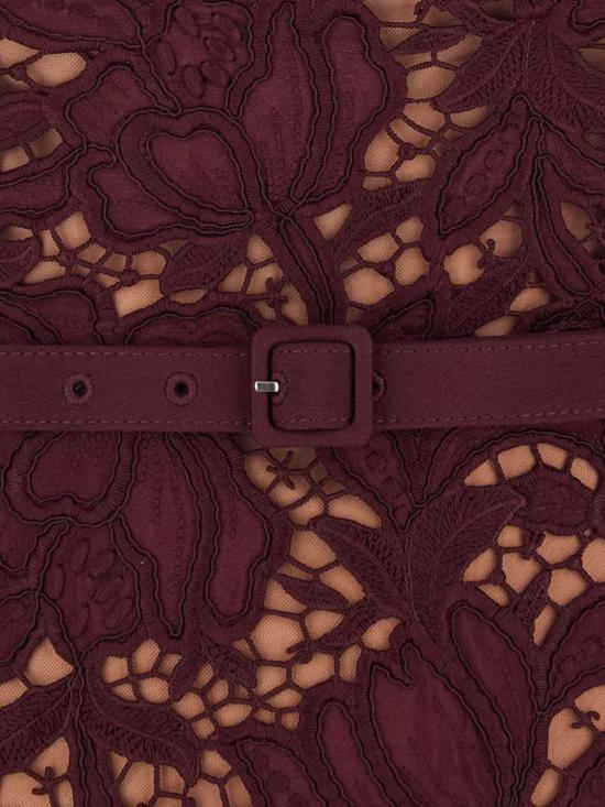 26FW 셀프 포트레이트 롱 원피스 PF26107MBU BURGUNDY Red - SELF PORTRAIT