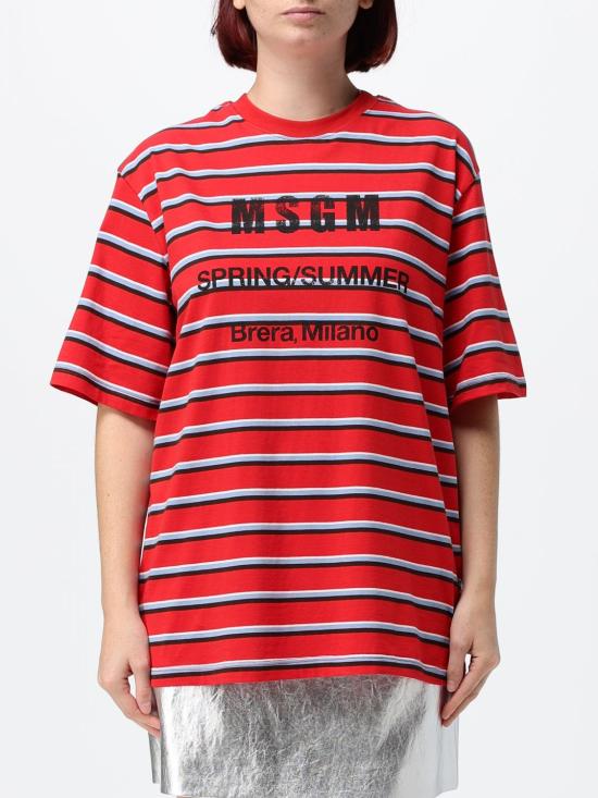 26SS 엠에스지엠 반팔 티셔츠 4042MDM99267310 Red