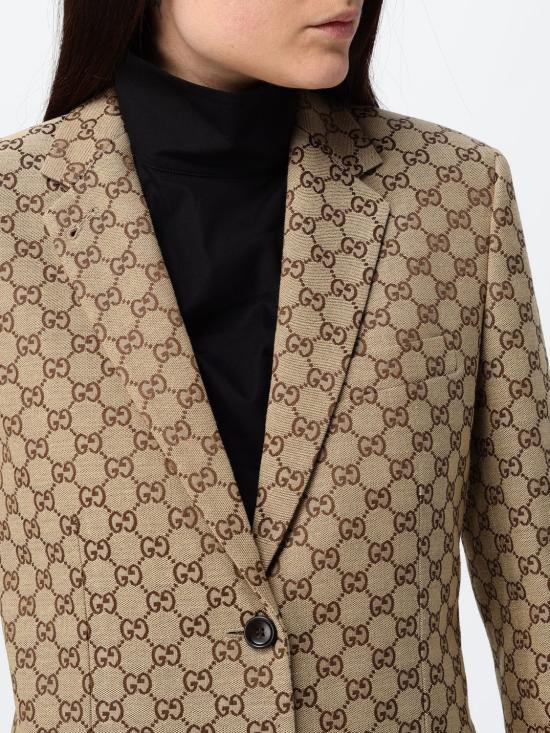 26FW 구찌 GG 캔버스 자켓 785972ZAF4S 2190 Beige - GUCCI