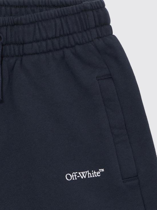 26SS [키즈] 오프화이트 쇼츠/버뮤다 44BCI001S26F005 410 Blue - OFF WHITE
