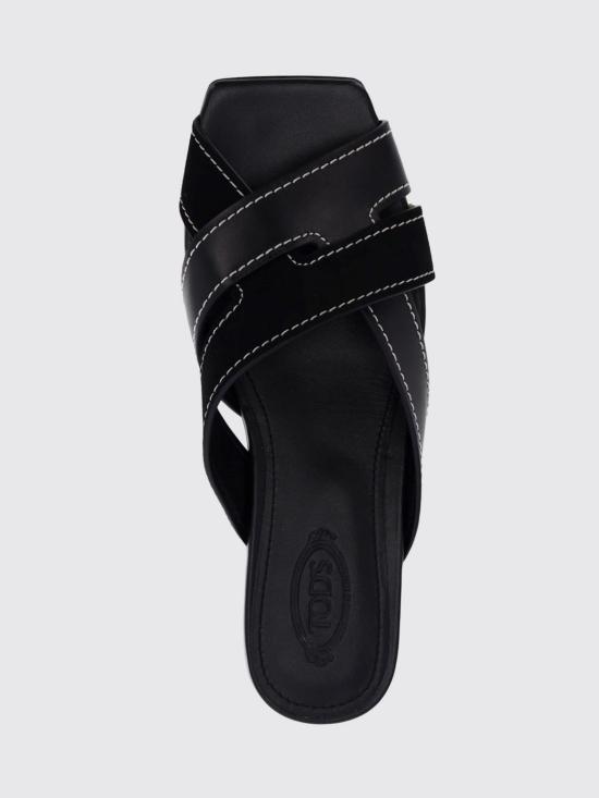 26SS 토즈 레더 크로스 스트랩 샌들 XXW99L0JY50V1S B999 Black - TODS