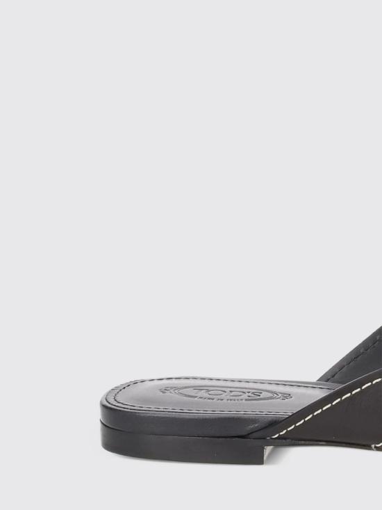 26SS 토즈 레더 크로스 스트랩 샌들 XXW99L0JY50V1S B999 Black - TODS
