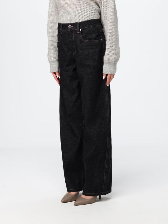 26FW 브루넬로 쿠치넬리 데님 팬츠 MP134P4021 C002 Black - BRUNELLO CUCINELLI