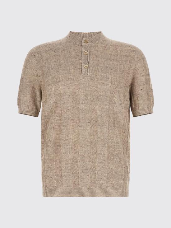 26SS 브루넬로 쿠치넬리 세라피노 티셔츠 M2L707801 CAY04 Beige - BRUNELLO CUCINELLI