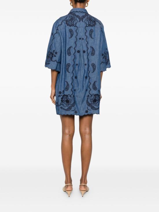 26FW 짐머만 숏 원피스 8359DSS261 RWBLU NAVY - ZIMMERMANN