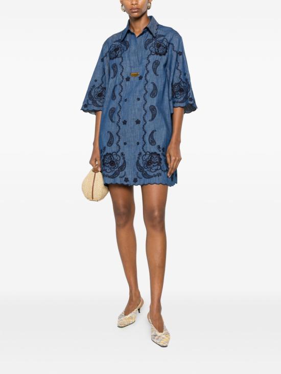 26FW 짐머만 숏 원피스 8359DSS261 RWBLU NAVY - ZIMMERMANN