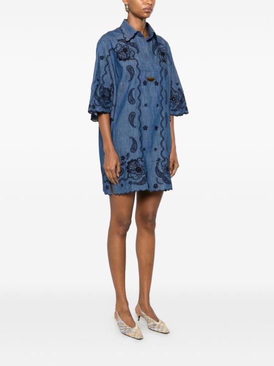 26FW 짐머만 숏 원피스 8359DSS261 RWBLU NAVY - ZIMMERMANN