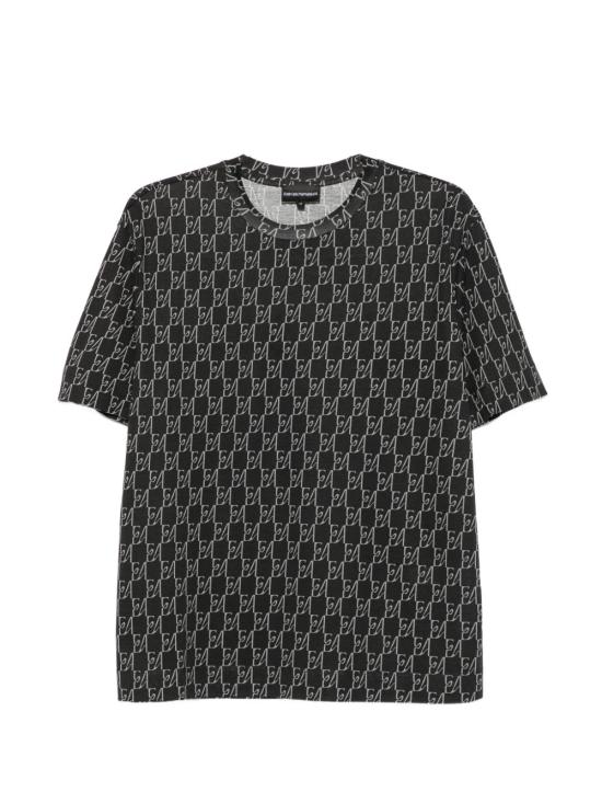 26FW 엠포리오 아르마니 반팔 티셔츠 EM006812 AF10017FB562 NAVY