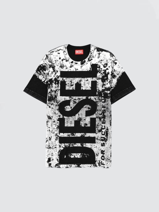 26SS [키즈] 디젤 티셔츠 J02578KKYA0P K900 Black
