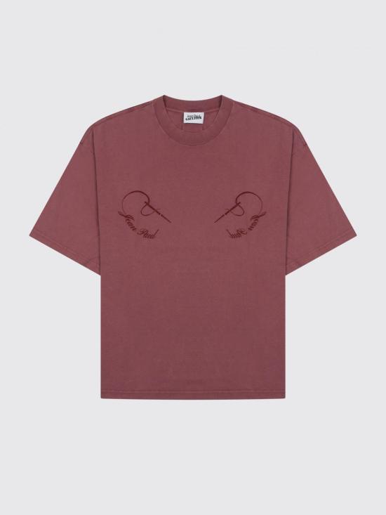 26SS 장 폴 고티에 반팔 티셔츠 TO405J033 28 Burgundy - JEAN PAUL GAULTIER