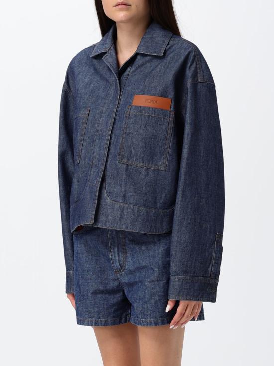 26FW 펜디 자켓 FLF861AW8H F0QB0 Navy - FENDI