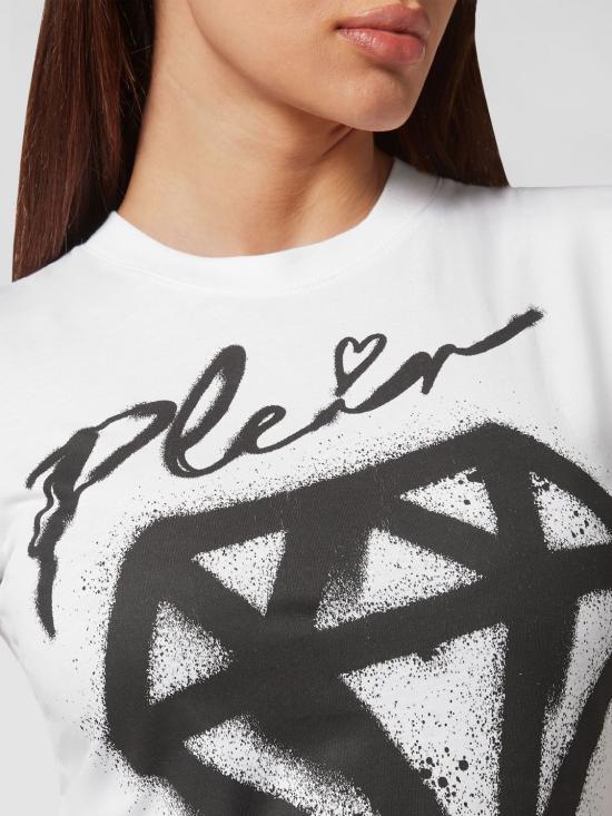 26SS 필립 플레인 반팔 티셔츠 FACCWTK2910PJY002N 01 White - PHILIPP PLEIN