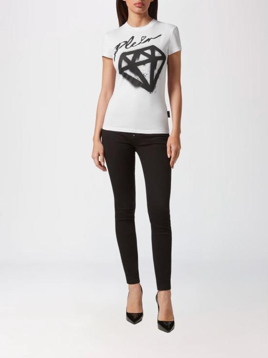 26SS 필립 플레인 반팔 티셔츠 FACCWTK2910PJY002N 01 White - PHILIPP PLEIN