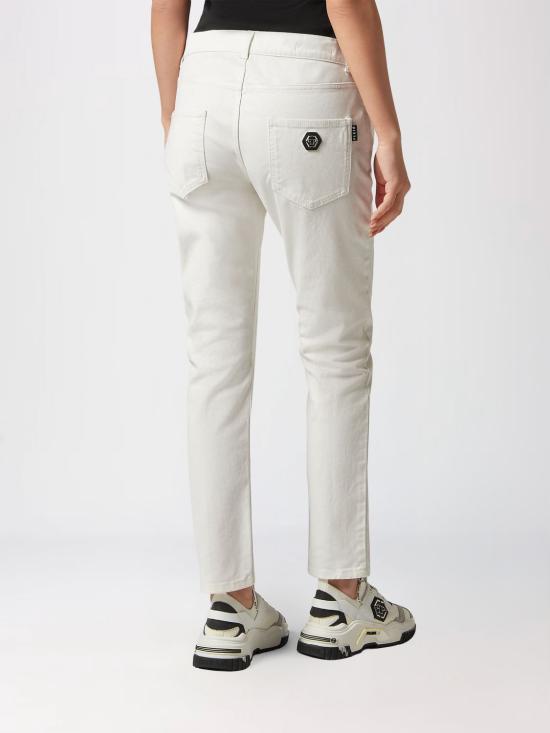 26SS 필립 플레인 데님 팬츠 FACCWDT2382PDE004N 01SI White - PHILIPP PLEIN