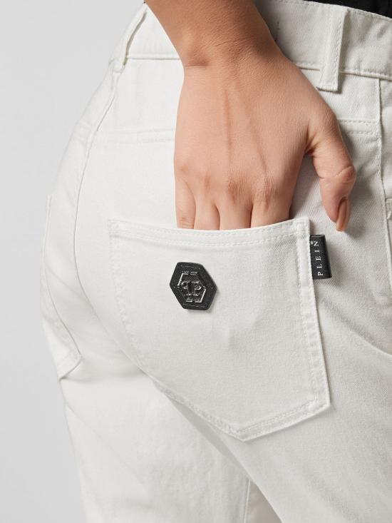 26SS 필립 플레인 데님 팬츠 FACCWDT2382PDE004N 01SI White - PHILIPP PLEIN