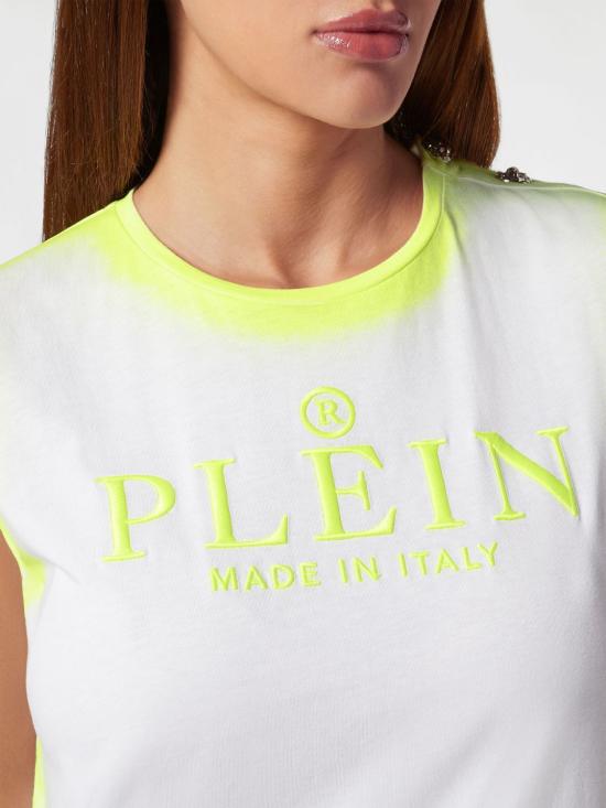 26SS 필립 플레인 민소매 티셔츠 SADCWTK3148PJY002N 01 White - PHILIPP PLEIN