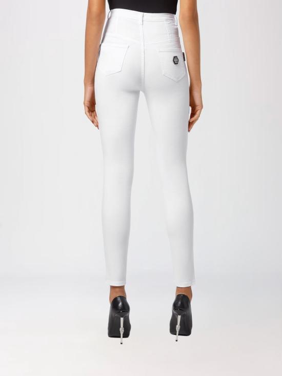 26SS 필립 플레인 데님 팬츠 PAACWDT1918PDE004N 01 White - PHILIPP PLEIN