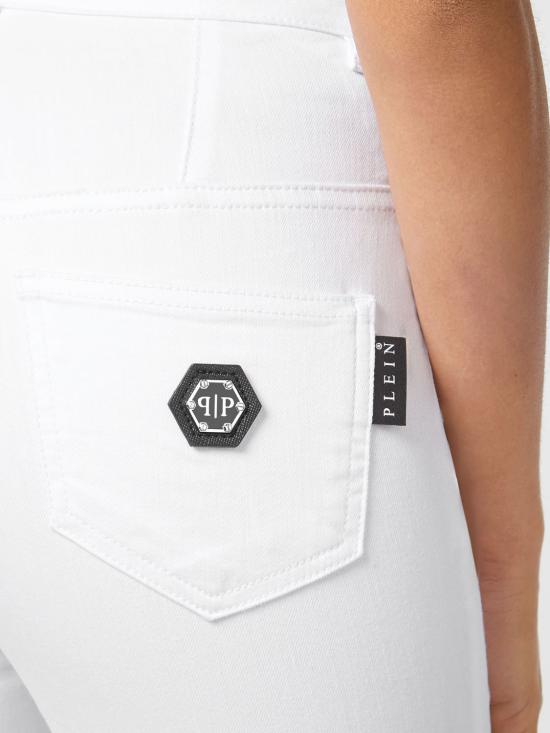 26SS 필립 플레인 데님 팬츠 PAACWDT1918PDE004N 01 White - PHILIPP PLEIN