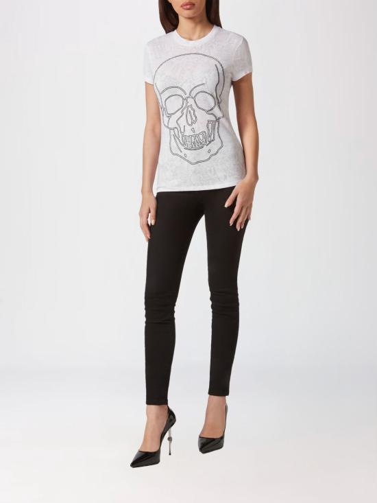 26SS 필립 플레인 반팔 티셔츠 FACCWTK2915PJY002N 01 White - PHILIPP PLEIN
