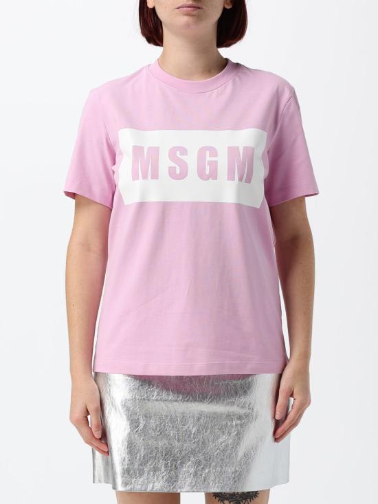 26SS 엠에스지엠 반팔 티셔츠 4041MDM520267002 13 Pink