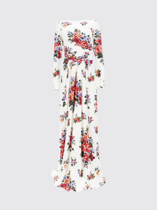26SS 돌체앤가바나 롱 원피스 F610LTFSA8P HA5ZO White - DOLCE & GABBANA