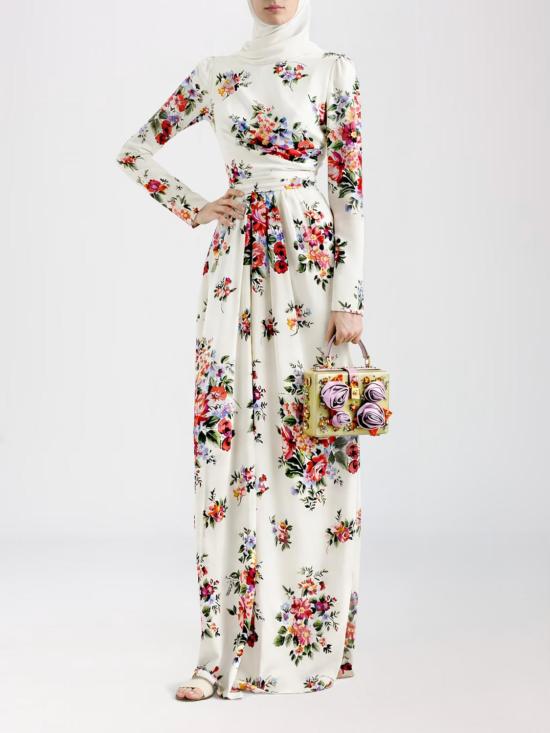26SS 돌체앤가바나 롱 원피스 F610LTFSA8P HA5ZO White - DOLCE & GABBANA