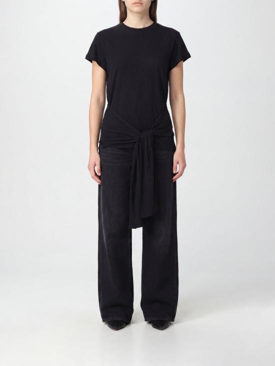 26FW 토템 반팔 티셔츠 263WRT0755FB0419 001 Black