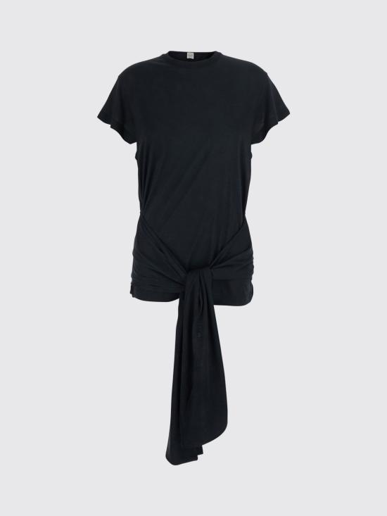 26FW 토템 반팔 티셔츠 263WRT0755FB0419 001 Black - TOTEME
