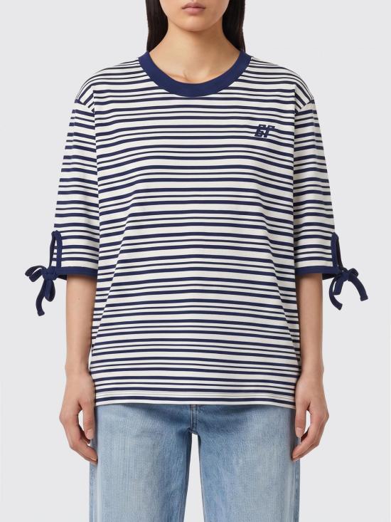 26SS 바움 운드 페르드가르텐 반팔 티셔츠 24819 C7580 Blue