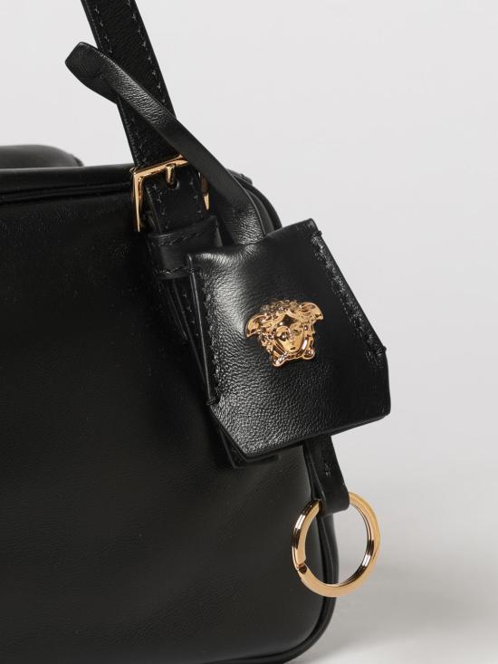 26SS 베르사체 VERSACE TAG 나파 라지 볼링백 10164281A13171 1B00V Black - VERSACE