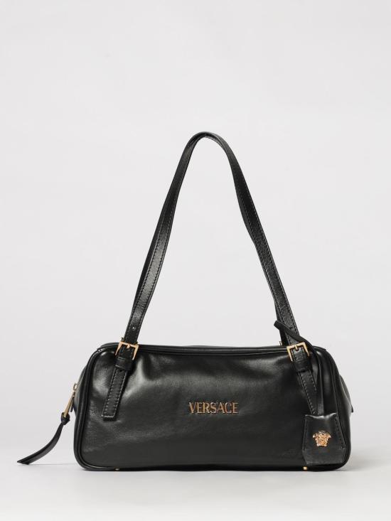 26SS 베르사체 VERSACE TAG 나파 라지 볼링백 10164281A13171 1B00V Black