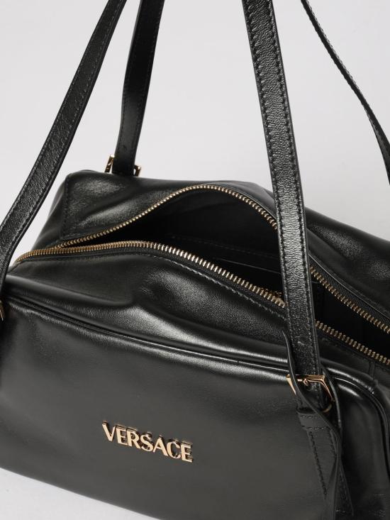 26SS 베르사체 VERSACE TAG 나파 라지 볼링백 10164281A13171 1B00V Black - VERSACE