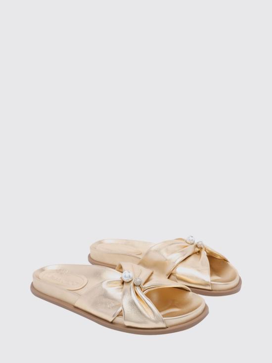 26FW 지미추 힐/펌프스 RAFIFLATMNA Gold - JIMMY CHOO