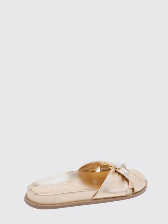 26FW 지미추 힐/펌프스 RAFIFLATMNA Gold - JIMMY CHOO