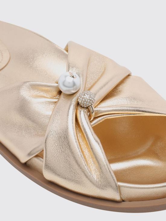 26FW 지미추 힐/펌프스 RAFIFLATMNA Gold - JIMMY CHOO