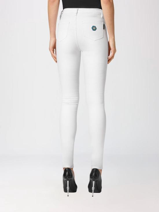 25FW 필립 플레인 데님 팬츠 PABCWDT2020PDE004N 01SO White - PHILIPP PLEIN